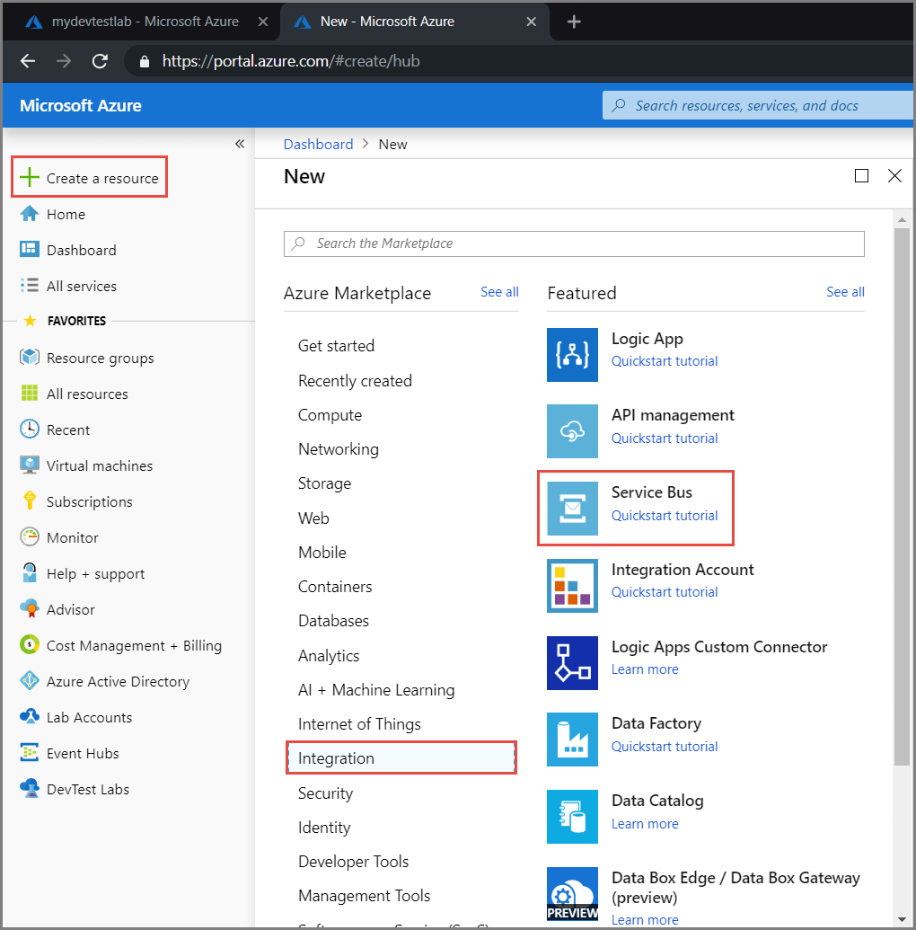 Azure Service Bus in .NET Core: Kommunikation zwischen Microservices