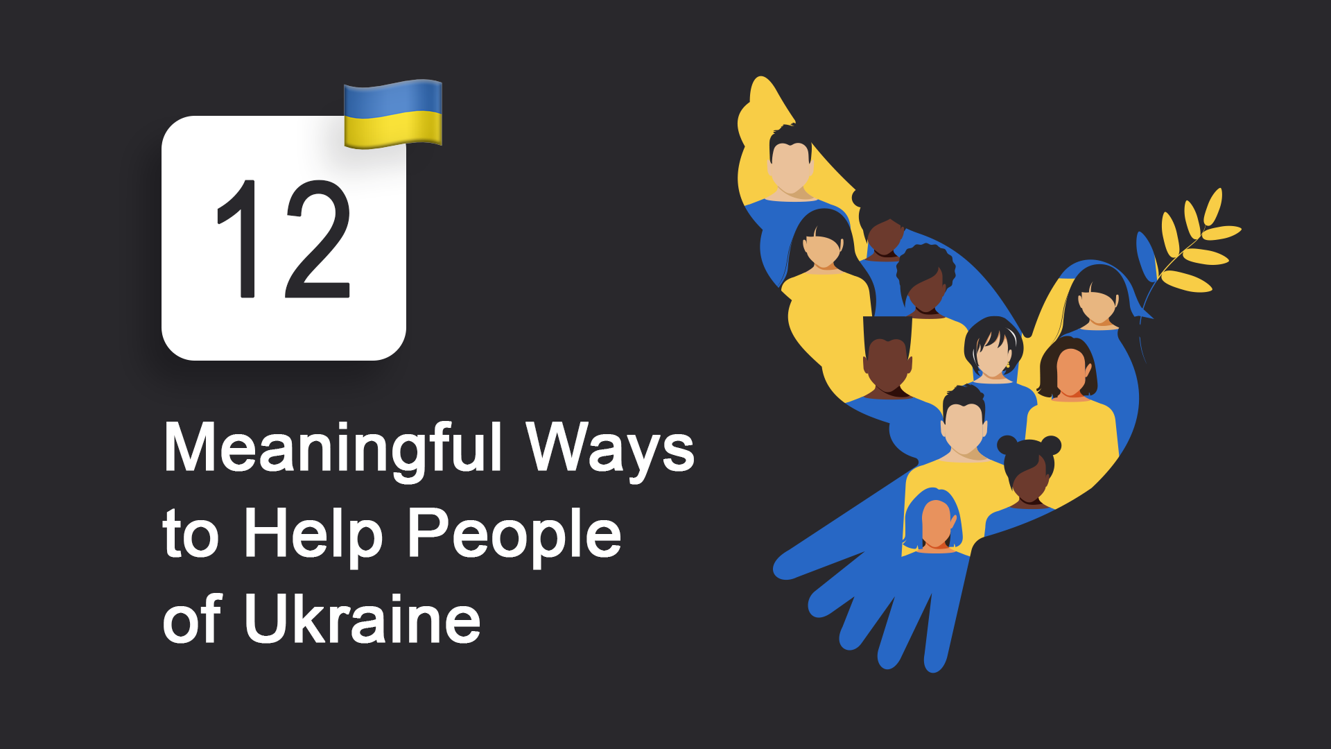 12 sinnvolle Möglichkeiten, den Menschen in der Ukraine zu helfen