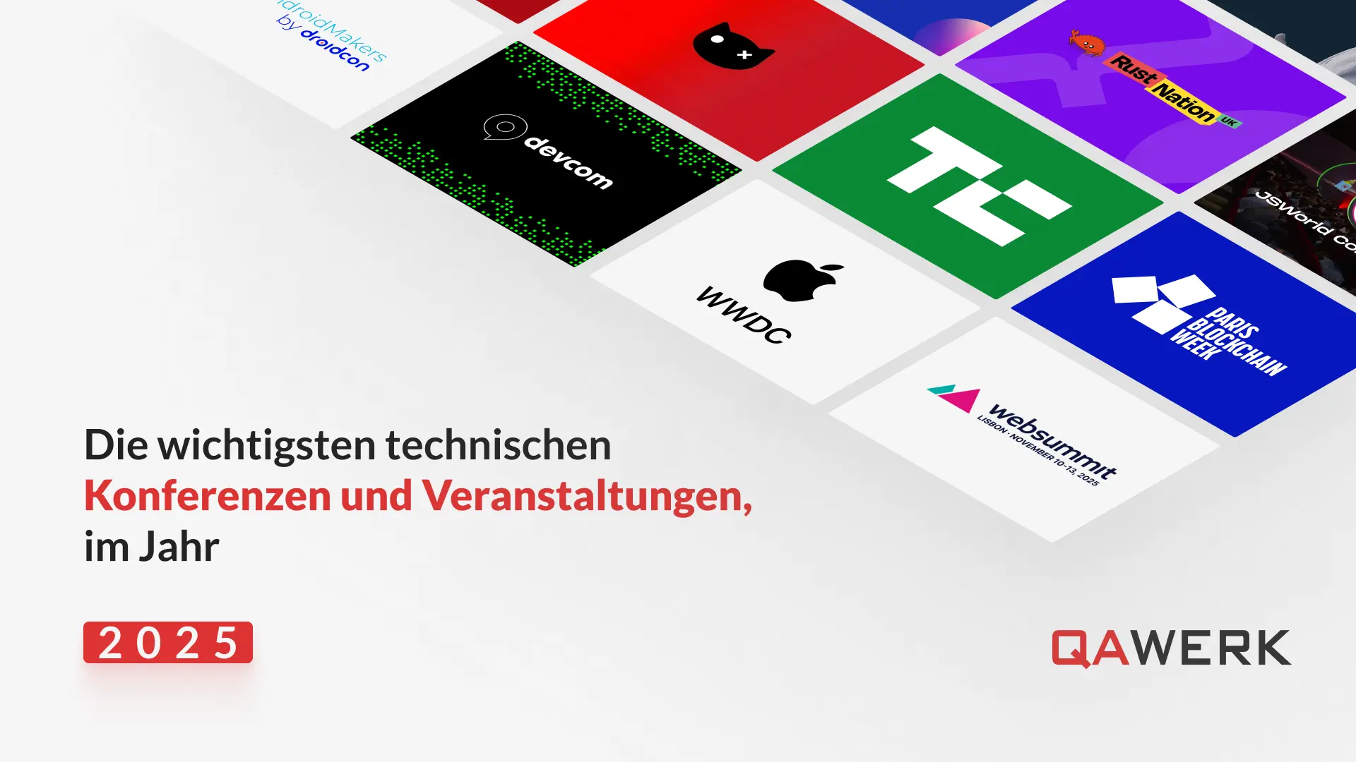 Die wichtigsten technischen Konferenzen und Veranstaltungen im Jahr 2025