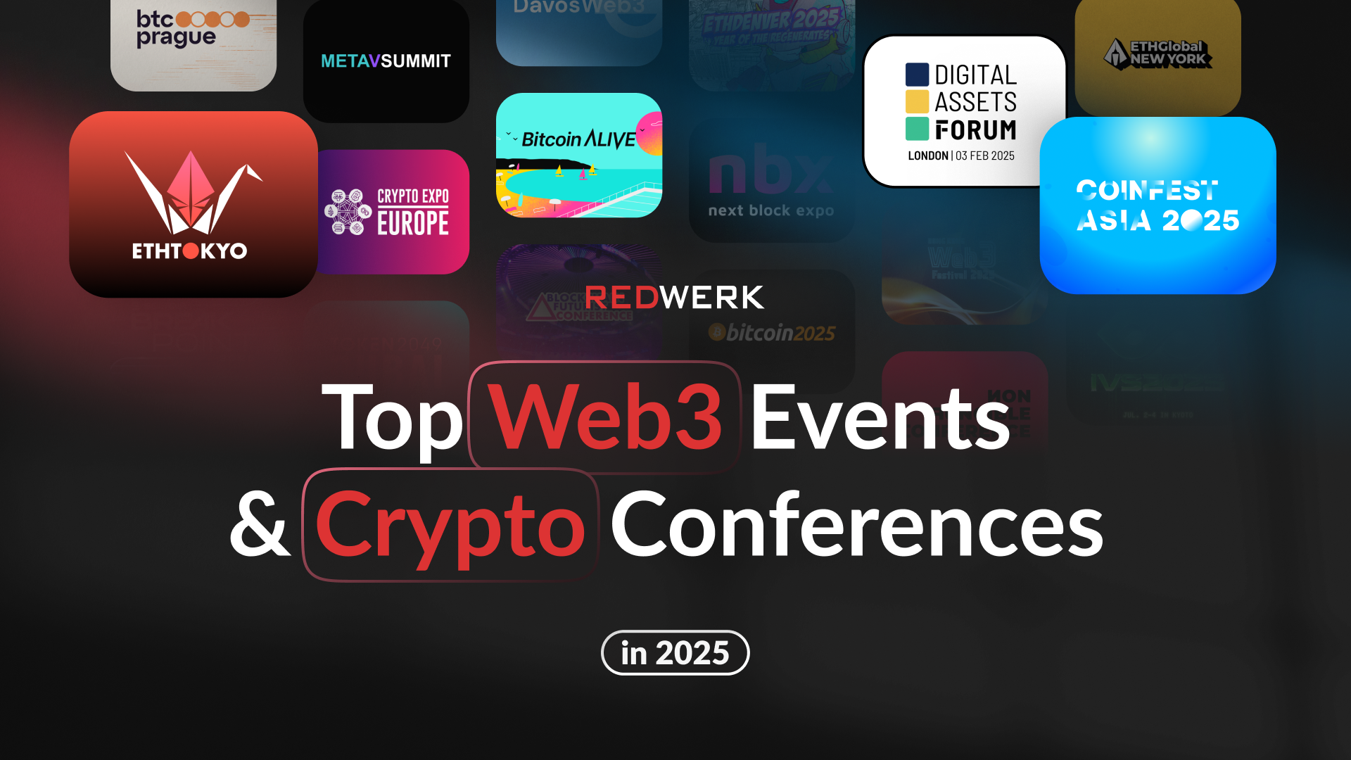 Top Web3 Veranstaltungen & Krypto-Konferenzen im Jahr 2025